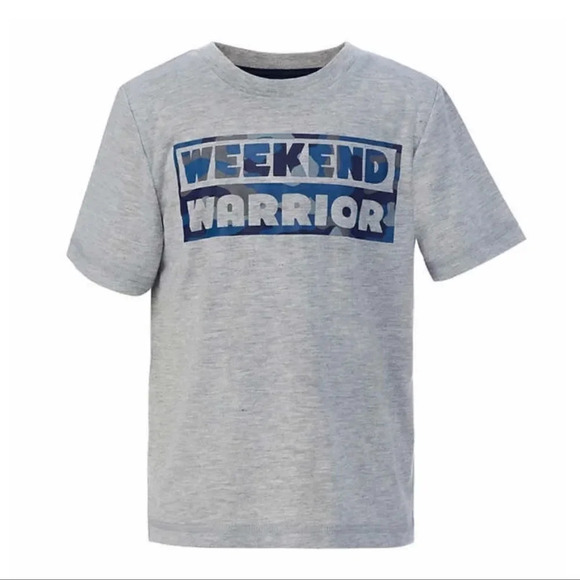 #4 Kids Saint Eve Youth 3 Piece T-Shirt Hoodie Pants PJs Blue & Gray Camo Small - Picture 5 of 9